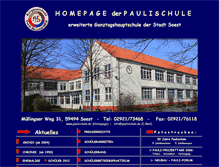 Tablet Screenshot of paulischule.de
